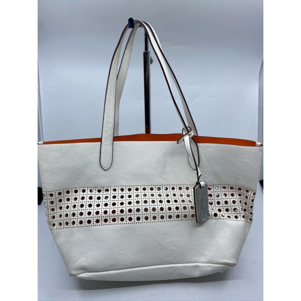 Ralph Lauren White Orange Shoulder Bag - Picture 2 of 12